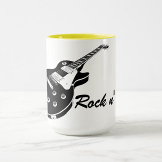 Mug Electric Guitar and Text