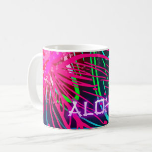 Mug Electric Luau Tropical Night Neon Aloha Paradise