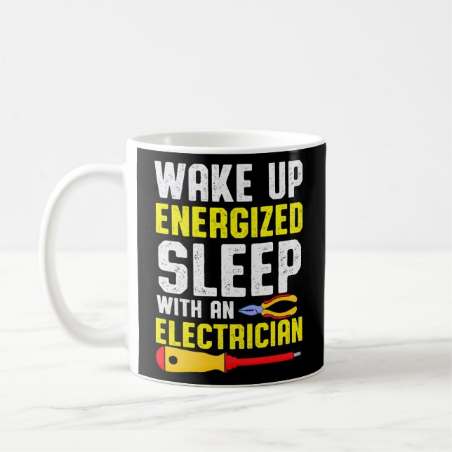 Mug Électriciens Électriciens Apprentis Se Réveiller (Gauche)