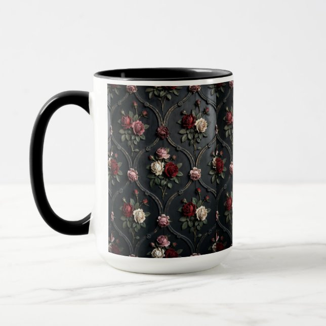 Mug Élégance de la rose éternelle (Gauche)