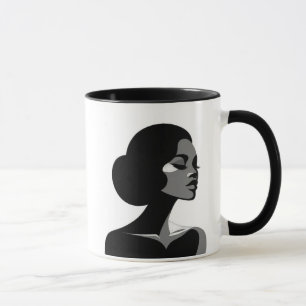 Mug Élégance en contraste, un portrait captivant
