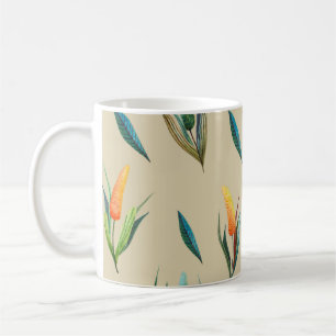 Mug Élégance florale stylisée : Beauté infinie.