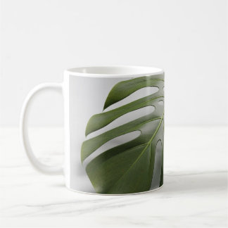 Mug Élégance tropicale : Feuille Monstera