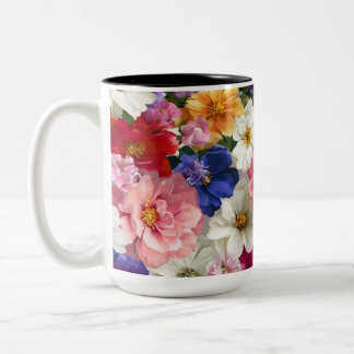Mug Élégant à Motif Floral – Impression de Fleurs