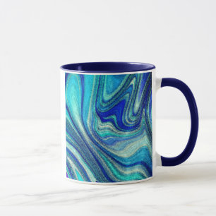Mug Elégant Aquamarine Paua Rainbow Shell inspiré