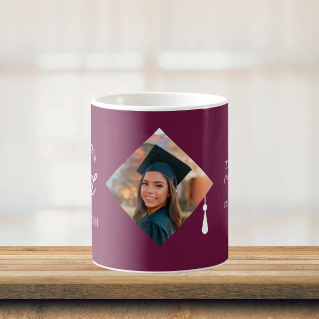 Mug Elegant Cap Topper Custom Graduate Photo Keepsake (Elegant Cap Topper Custom Graduate Photo Keepsake Coffee Mug )