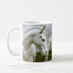 Mug Élégant cheval blanc