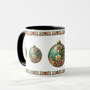 Mug Élégant classique botanique de jour férié ballon d