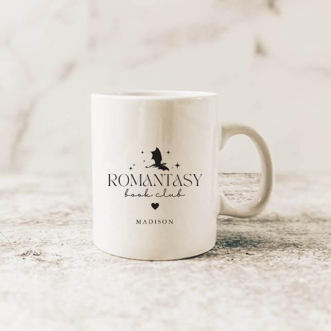 Mug Elégant Club de livres "Romantasy" personnalisé (Créateur téléchargé)