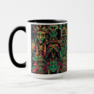 Mug Élégant Cobalt "Paradigme Ancestral" en céramique