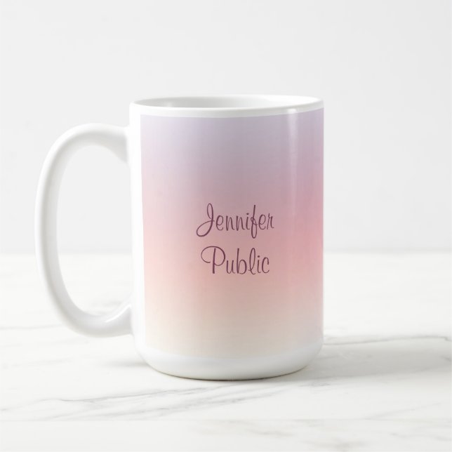 Mug Élégant coloré moderne manuscrit script tendance (Gauche)