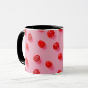 Mug Elégant Design Moderne Chic Raspberry tendance