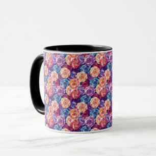 Mug Élégant et Chic aux Fleurs Romantiques Sophist