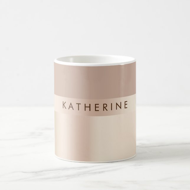 Mug Elégant et élégant brun rose doré (Centre)