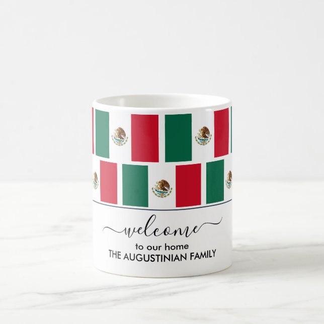 Mug Élégant FLAG MEXICO de bienvenue (Centre)