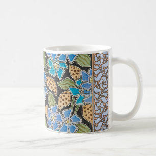 Mug Élégant Fleur Bleu Périwinkle Floral Classic
