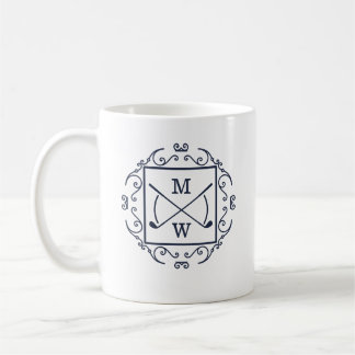 Mug Elegant Golf Clubs Monogram