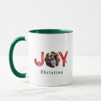Mug Elégant Green 1 Photo Joie Simple Custom Christmas