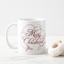Elegant Holly Joyeux Noël