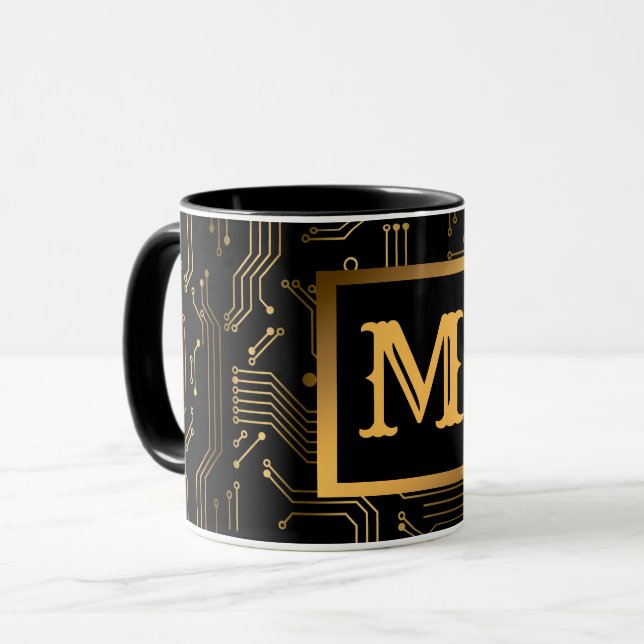 Mug Elegant Luxury Professional Monogrammed (Devant gauche)