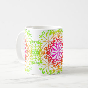 Mug Elégant mandala botanique coloré