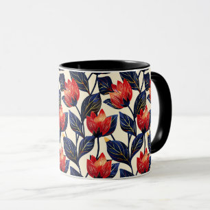 Mug Élégant Mignon Sophistiqué Chic Élégant Floral