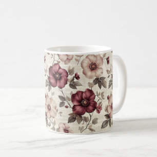 Mug Élégant Mignon Sophistiqué Rustique Romantique Flo