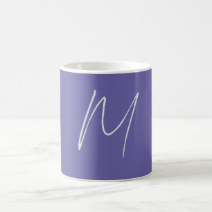 Mug Élégant Moderne Monogramme de Nom Personnel