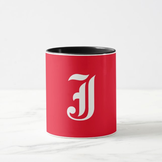 Mug Élégant Monogramme J (Centre)