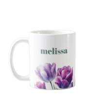 Élégant monogramme violet personnalisé