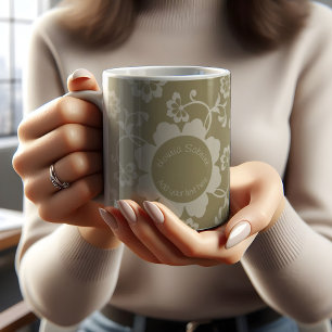 Mug Elégant or Floral Ornamental Vintage