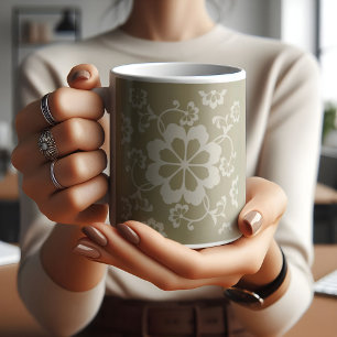 Mug Elégant or Floral Ornamental Vintage