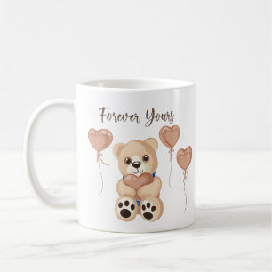 Mug Élégant ours en peluche Cours de rose doré pour to