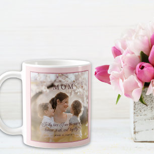 Mug Elégant Photo Maman Citation Modern Script
