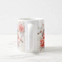 Élégant Rose 3D, abeilles et beauté botanique