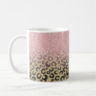 Mug Élégant Rose Parties scintillant or Empreinte de l