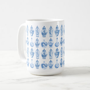 Mug Élégant saule bleu Chine Porcelain Ginger Jars