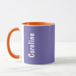 Mug Élégant script de signature Monogramme
