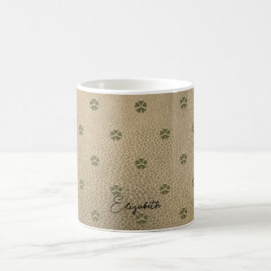 Mug Elégant Shamrock Patrick's Day, Cuir
