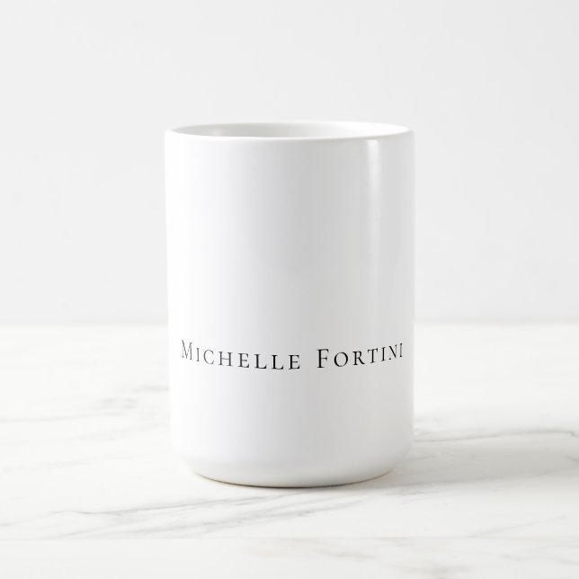 Mug Élégant Simple Minimaliste (Centre)