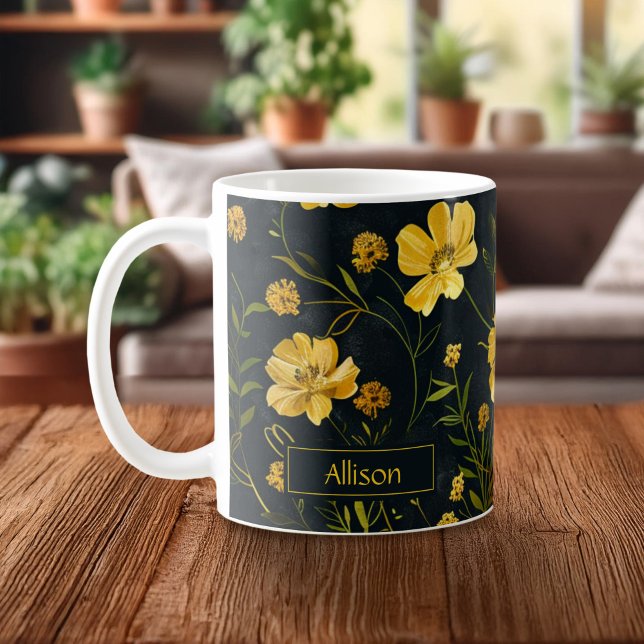 Mug Elegant Yellow Buttercup Flower (Créateur téléchargé)
