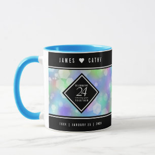 Mug Élégante 24e anniversaire du Mariage Opal