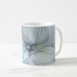 Mug Élégante beauté moderne abstraite art fractal fleu