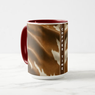Mug Élégante collection moderne de vache Faux cuir