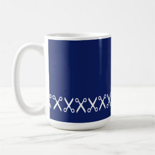 Mug Elégante Coupe Ciseaux Coiffeur Tailor