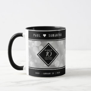 Mug Élégante fête du 10e anniversaire du Mariage de Ti