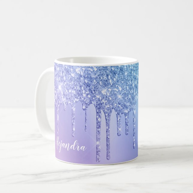 Mug Elégante gouttelettes de parties scintillant éléga (Devant gauche)
