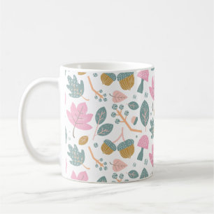 Mug Élégante impression florale d'art botanique