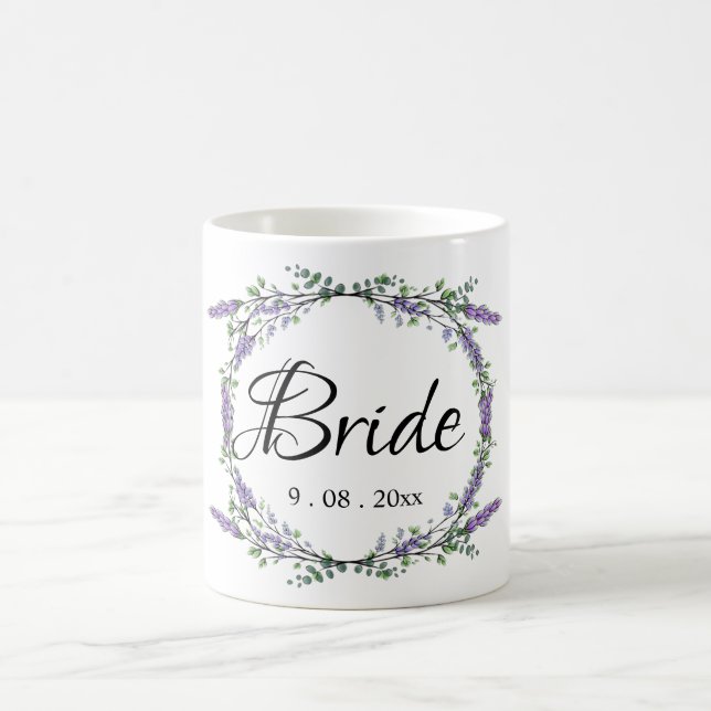 Mug Elégante mariée de Lavande Eucalyptus (Centre)