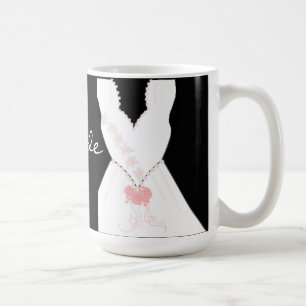 Mug Élégante mariée en noir et blanc